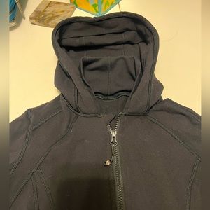Lulu Lemon Black Zip Up Hooded Define Jacket Sz 6